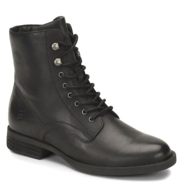 Børn | Black Boreen Leather Boot - Picture 1 of 5